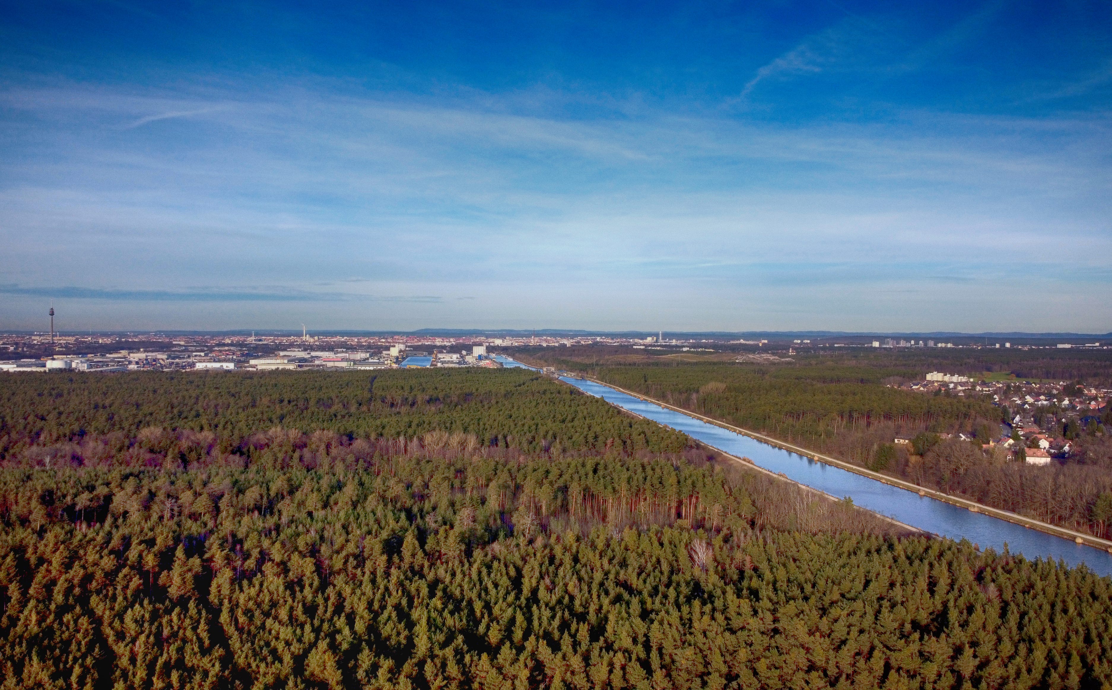 Erster Testflug Flughöhe ca. 100 Meter 